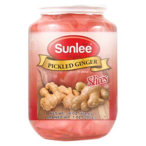 SUN LEE - PICKLED GINGER IN BRINE (SLICES)_16 OZ