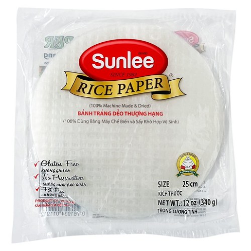 SUN LEE - RICE PAPER ROUND 25 CM (NORMAL BAG)_12 OZ