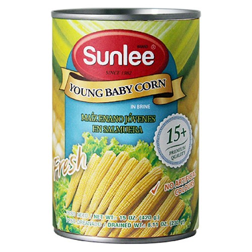 SUN LEE - BABY CORN (15+)_15 OZ