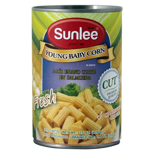 SUN LEE - BABY CORN (CUT)_15 OZ
