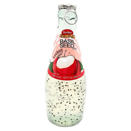 SUN LEE - BASIL SEED DRINK LYCHEE_9.8 OZ